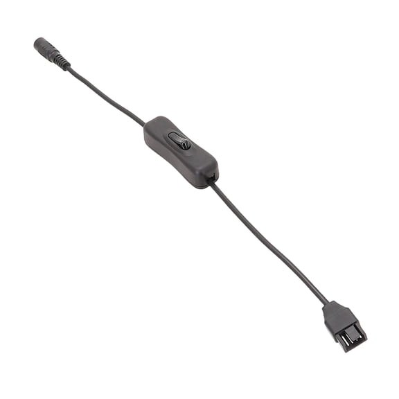 Yoetaun 33cm DC5.5x2.1mm Plug to 4Pin Computer Piece Fan Power Adapter Cable Connect Computer Fans to External Power Source Color A