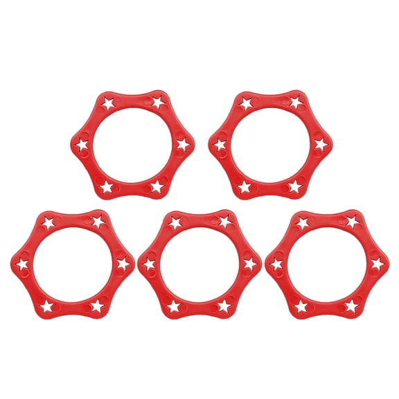 Yoetaun 5 Pieces Device for Handheld Microphones Fits Standard Size Wireless Microphone Red