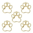 thumbnail image 1 of Yoetaun 5Pieces Gold Color Metal Hollow Dog Footprint Shape Frame Pendants For Earring Making Accessories, 1 of 6
