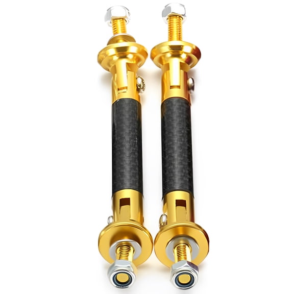 Yoetaun Car Front Lip Rods For Enhances Stability And Handling Performances Lightweight Aluminum Alloy Easy Installation Gold