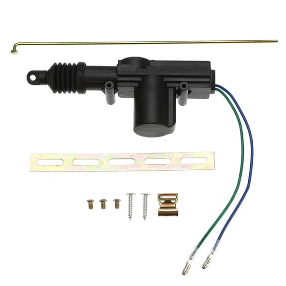 Yoetaun Car oor Central Locking Motor Kit 2 Wire Actuator Vehicle Electric Remote Central Lock System Accessories 12V Black