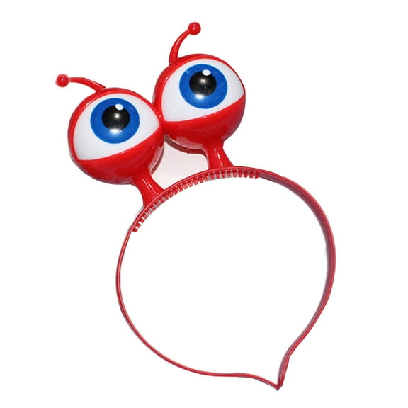 Yoetaun Glowing Eyeball Hair Hoop Flashing LED Light Up Headband Alien for Head Boppers Cosplay Party Headwear for Halloween