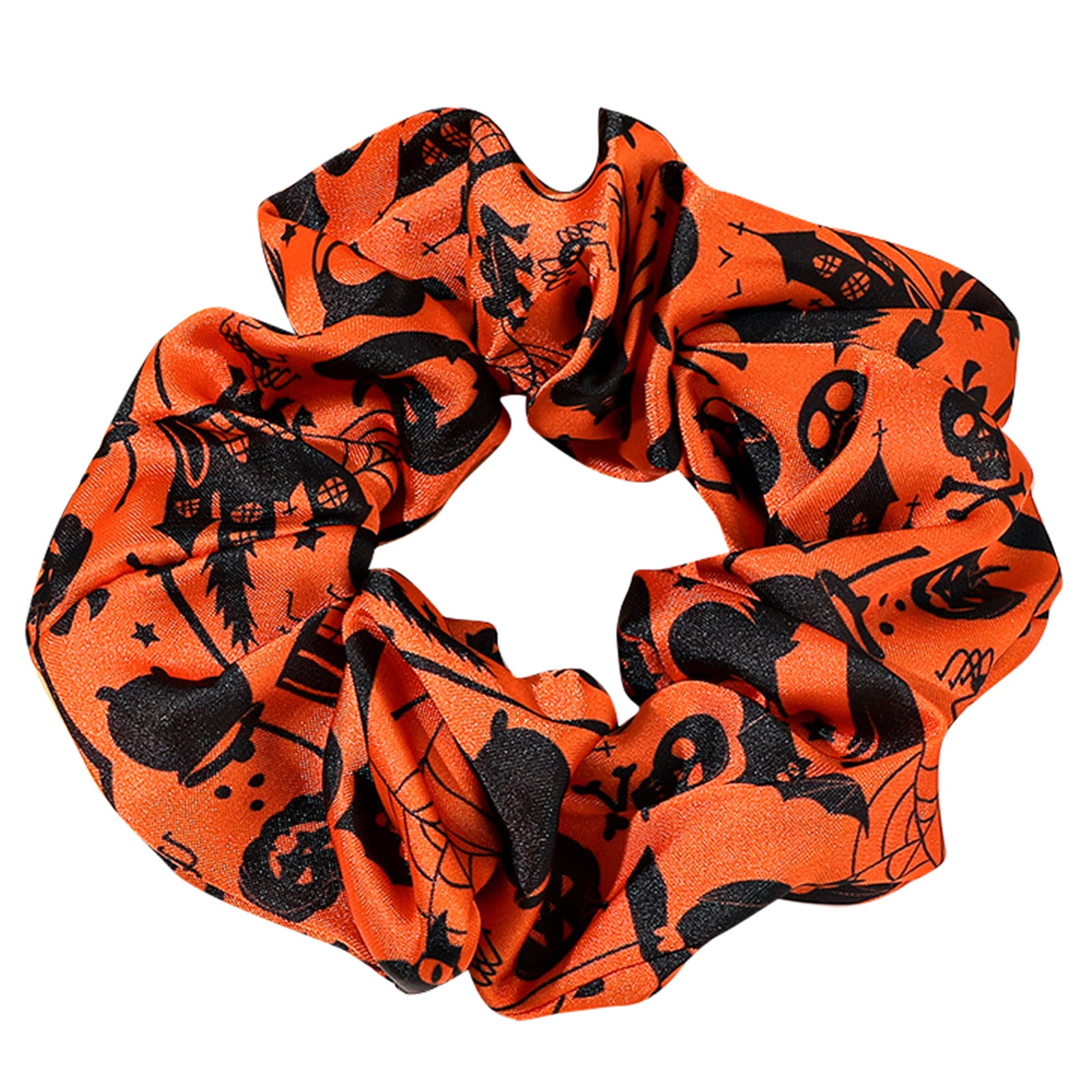 Halloween Hair Scrunchies Set 4 Soft Elastic Hair Ties for Women Festive Accesso Amazon.com : Aceorna Halloween Scrunchies Elastic Colorful  main image 2