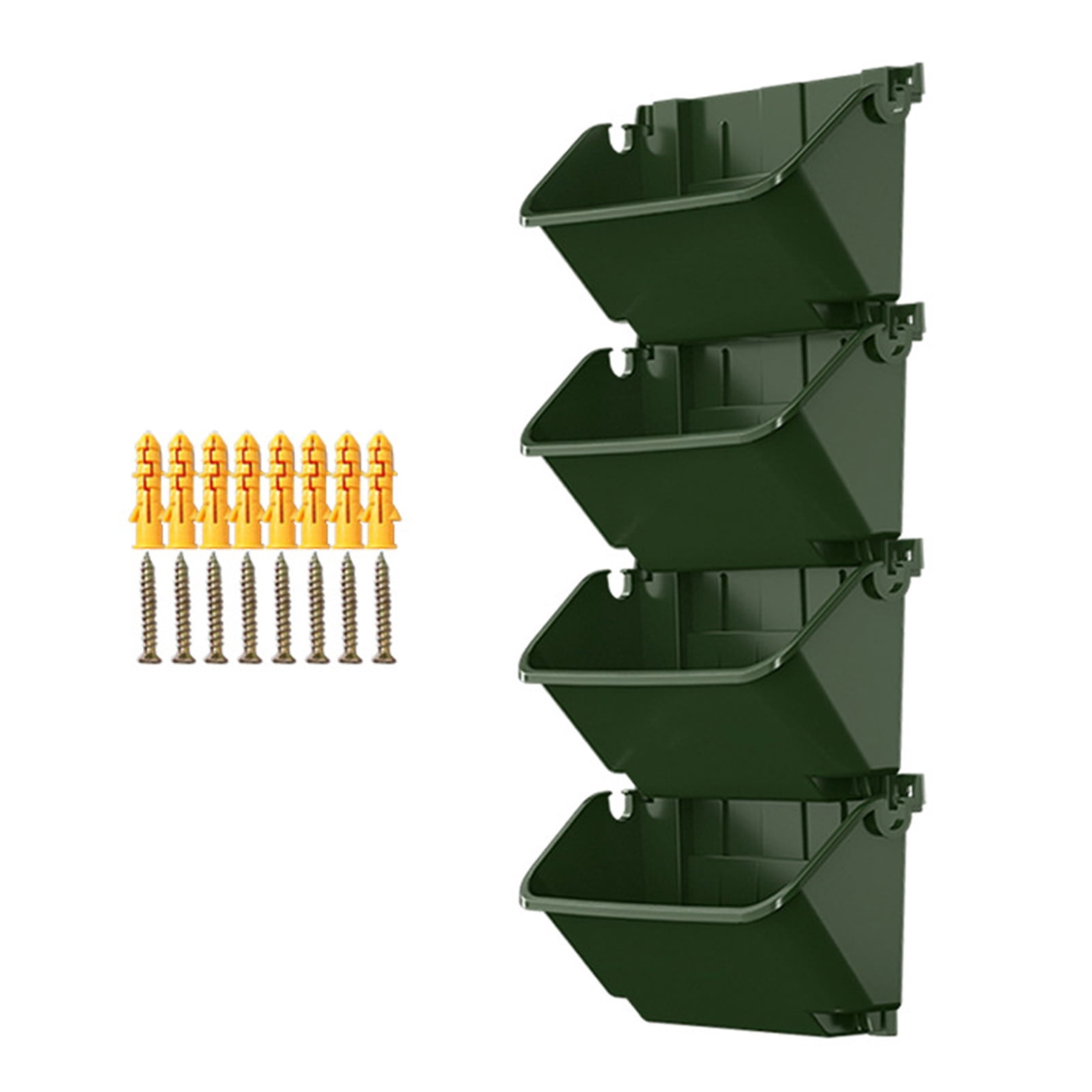 Curated visual reference: Gallery Detail: Yoetaun Pack Of 4 Wall Mounted Outdoor Vertical Planter Space