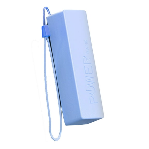 Yoetaun Power Bank Case No Welding Batteries Storage Box Mobile Power Removable Batteries Case Removable for Phone Charging Blue