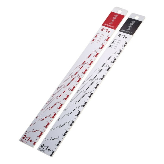Yoetaun Standard Paint Ruler Paint Ratio Ruler Paint Mixing Ruler Dipstick Scale Ruler Paint Mixing Tool Ruler Paint Tool