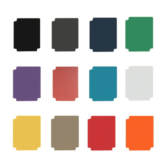 Yoetaun Trading Card Divider Multicolor Card Page Divider Frosted Card Separator with Tab Divider Cards for Games Sports Silver