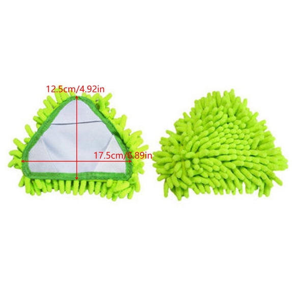 Yoetaun Triangular Mop Replacement Heads for Mop Microfiber Mop Refills Easy Mop for Head Replacement Green