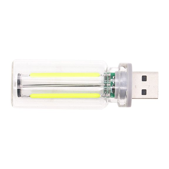 Yoetaun USB Car LED Lighting Retro Auto Mood Lamps USB Touch Night Light Plug-in USB Automotive Charging Night Lamps Green