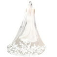 thumbnail image 1 of Yoetaun for One-Layer Women Ultra-Long Trailing Wedding Veil Embroidered White, 1 of 8