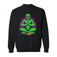 thumbnail image 1 of Yoga Alien Sweatshirt Men -Image by Shutterstock, Male Small, 1 of 4