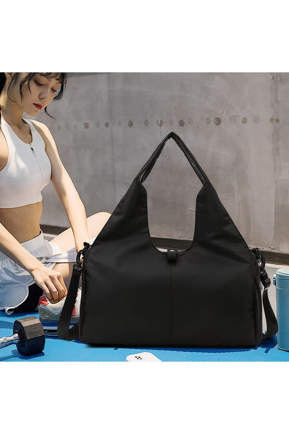 Yoga Bag Women's Sports Fitness Bag Hand Luggage Bag Wear-resistants Large Capacity Storage Travel Bag