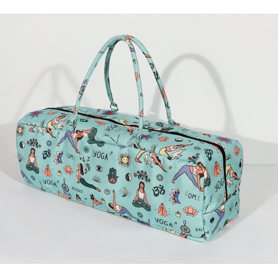 Yoga Bag with Storage Pockets – 27"x8" Large Mat Carrier Tote – Lightweight, Durable, and Stylish for Yoga & Pilates Gear