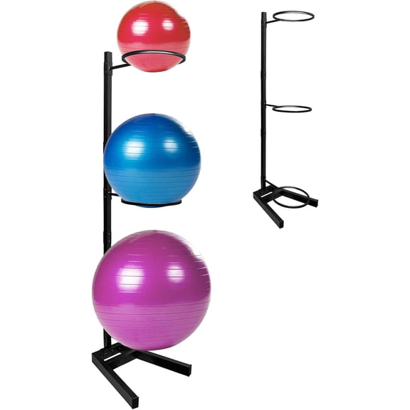 Yoga Ball Holder, Exercise Ball Holder Vertical Storage for Commercial Gym and Home