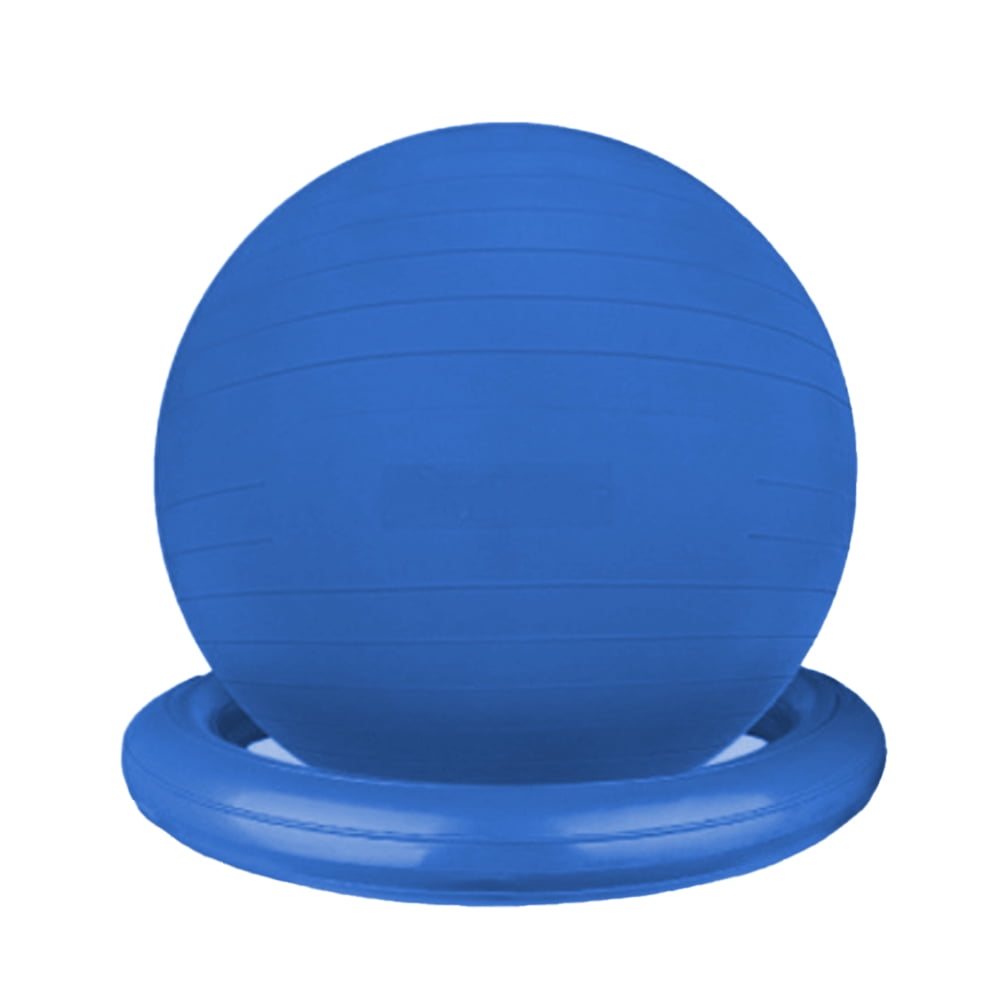 Yoga Ball Inflatable Stability Ring Holder Turn Your Balance Ball into Office Desk Ball Chair blue
