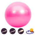 thumbnail image 1 of Stability Ball, with Pump Included, for Balance, Exercise, Workout, Core Training-pink-65cm, 1 of 5