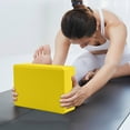 thumbnail image 1 of Yoga Block 1PC 9.06x5.91x2.95in,High-Density Foam Brick for Stretching Pilates Dance Support Stability Alignment Enhanced Flexibility Home Studio(Yellow),Ccwuwei, 1 of 9