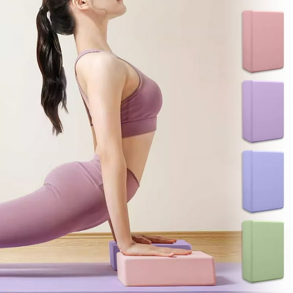 Yoga Block under $5! Yannianjz High Density EVA Yoga Block, Non Slip Exercise Brick for Yoga and Dance, Waterproof Yoga Brick for Adults and Kids, Pilates and Stretching