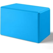 Yoga Block 9x6x4 inches - Premium EVA Foam for Yoga, Pilates, Meditation, and Stretching（Blue）