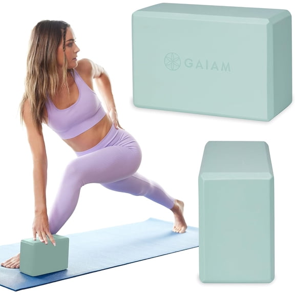 Yoga Block - Supportive Latex-Free Eva Foam - Soft Non-Slip Surface with Beveled Edges for Yoga, Pilates, Meditation