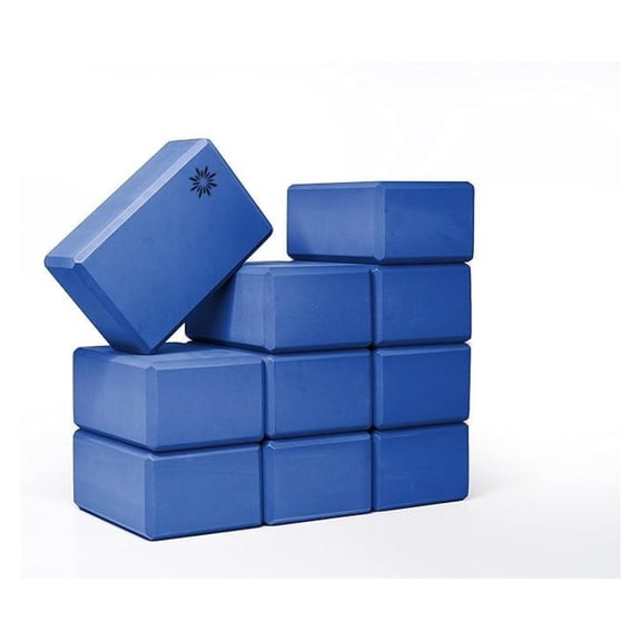 Yoga Blocks 4 Inch, 10 Pack Foam Yoga Bricks - Firm Support for Stretching, Pilates, Workout - Non-Slip Balance Block for Alignment & Stability