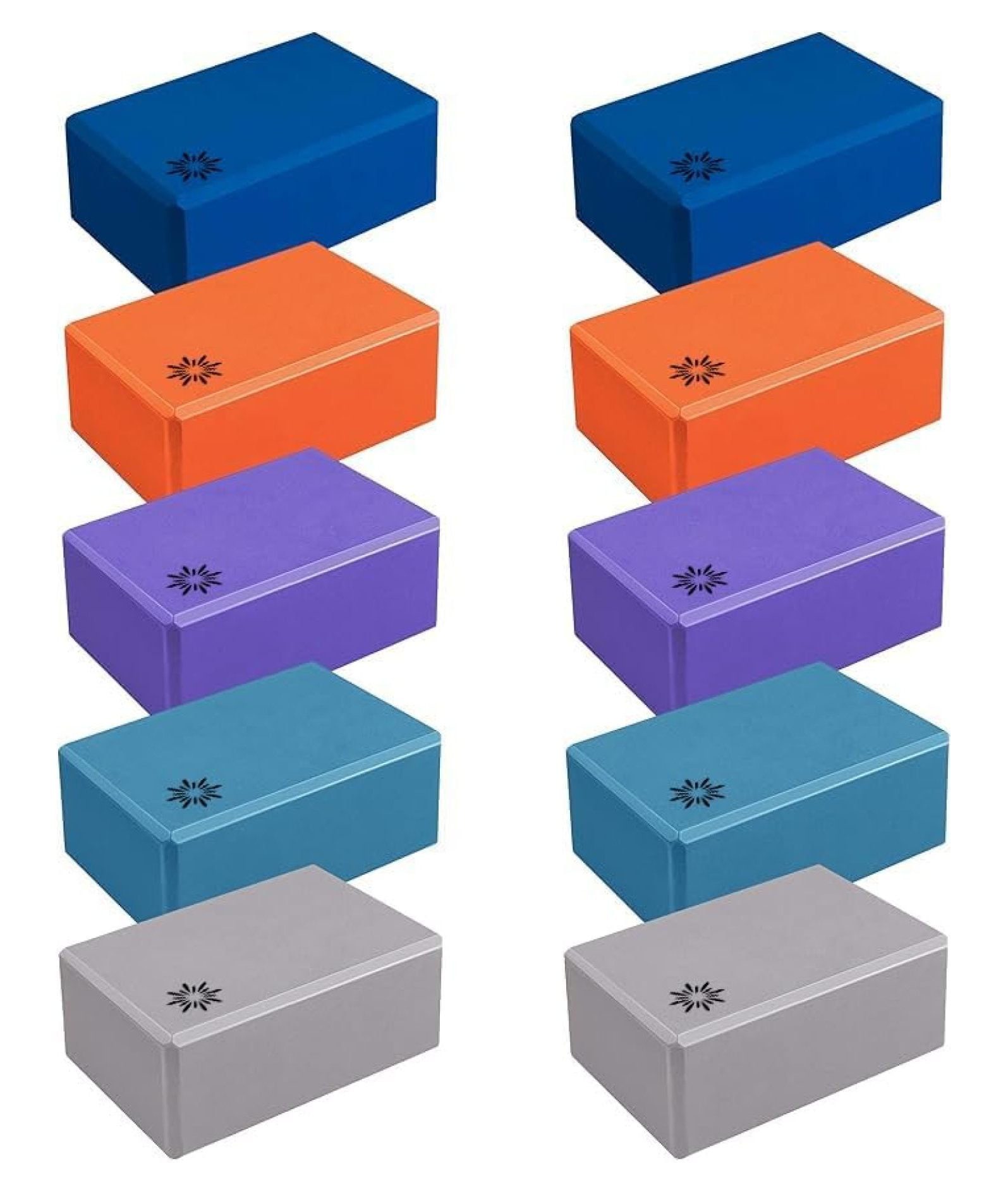 20 Pcs Foam EVA Yoga Blocks High Density Yoga Brick Non-Slip Supportive