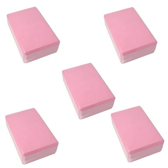 Yoga Blocks Cube Bricks Reinforcement Mat Sports Yoga Supplies Home Gym Equipment Fitness Pink