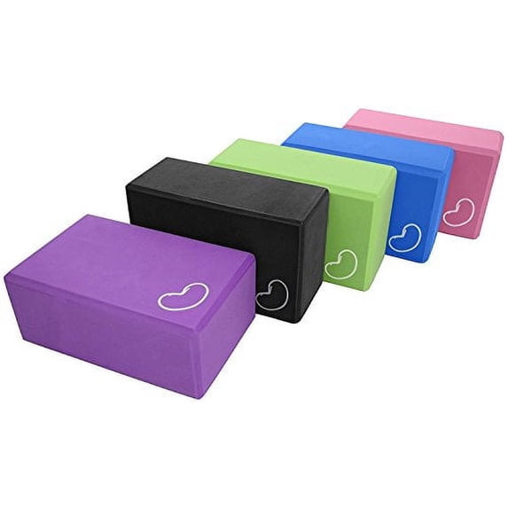 Yoga Blocks - Eco Friendly Foam 1 PCS Yoga Block Non-Slip Durable Fitness for Improve Strength, Flexibility - Blue