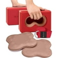thumbnail image 1 of ® Yoga Blocks Wrist Support; Yoga Blocks 2 Pack with Knee Pads and Strap to Put Less Weight on Wrists; Durable, Versatile Yoga Brick Exercise Block Set, Blocks Yoga, 1 of 9