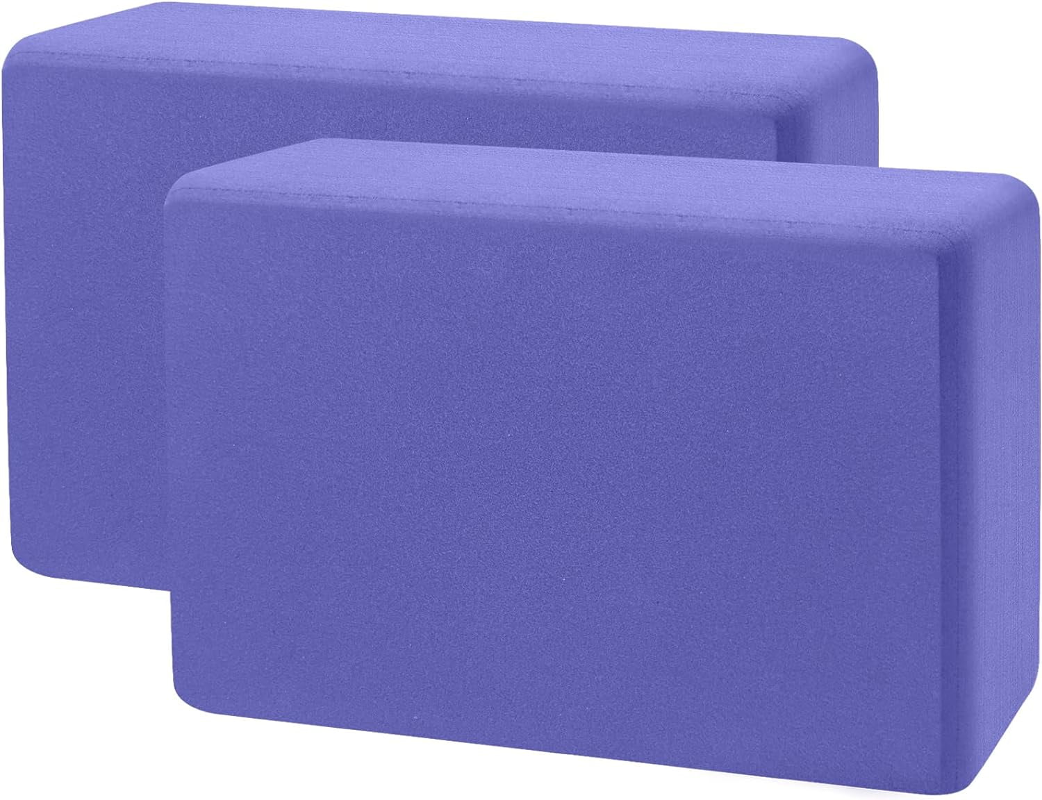 Yoga Blocks 2 Pack 9x6x3 Sturdy Foam Yoga Block Supportive Lightweight & Odor Resistant Fitness Accessories