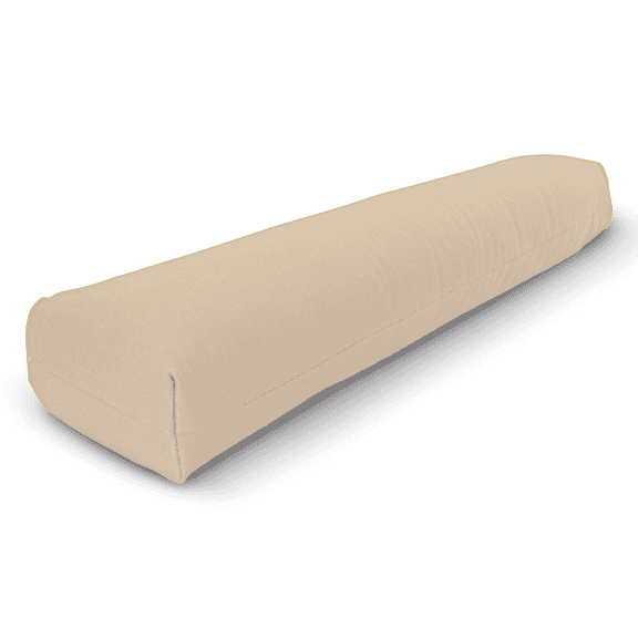 Yoga Bolster Pillow, Eco-Friendly Yoga Cylinder Organic Cotton Pillow Case Cover Perfect for Back Support - Made in USA