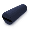 thumbnail image 1 of Yoga Bolster Round Organic Cotton - Navy, 1 of 9