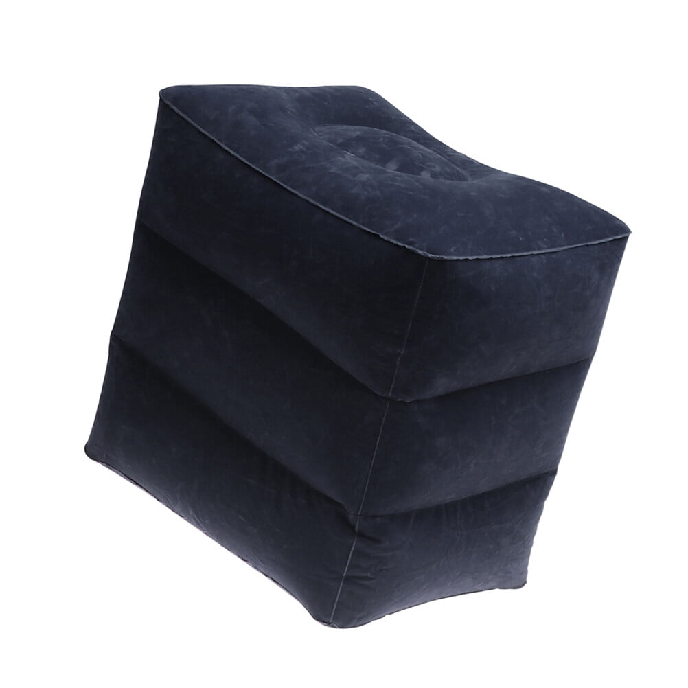 Yoga Bolsters Inflatable Airplane Rest Pad Footstool Recliner Portable Travel Footrest Food