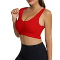 thumbnail image 1 of Yoga Bra! Audhol Womens Large Bra Bra Plus Wrap Chest No Steel Ring Anti Stray Bra Fitness Yoga Bra Sports Bras for Women High Support Red2 XL, 1 of 3