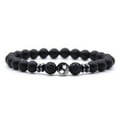 thumbnail image 1 of Yoga Bracelet 8mm Beads Natural Matte Black Volcanic Stone Bracelet Women Men Jewelry, 1 of 8