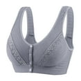 thumbnail image 1 of Yoga Bras for Women Back-Smoothing Bra Feature V-Neck Strapless Bra Style W-1026 Gray M, 1 of 3