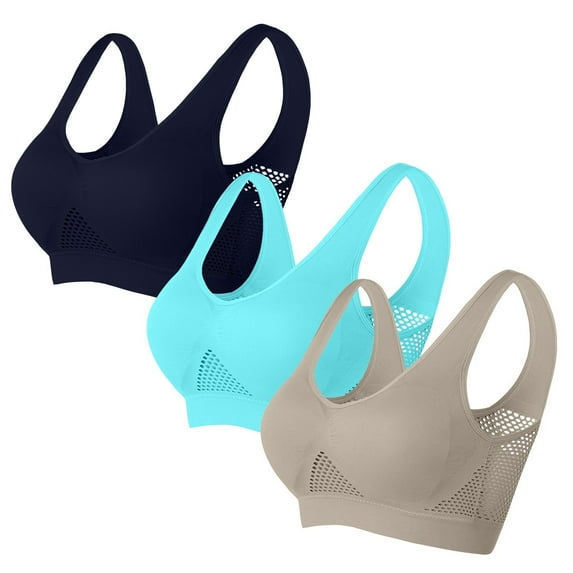 Yoga Bras for Women Plus Size Seamless Sports Bra Comfort Back Smoothing Push Up Everyday Bras,Sizes S-5XL