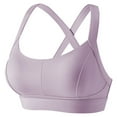 thumbnail image 1 of Yoga Bras for Women Solid Color Sleeveless Back Support Wireless Sports Bra with Removable Pads Sport Bra, 1 of 8