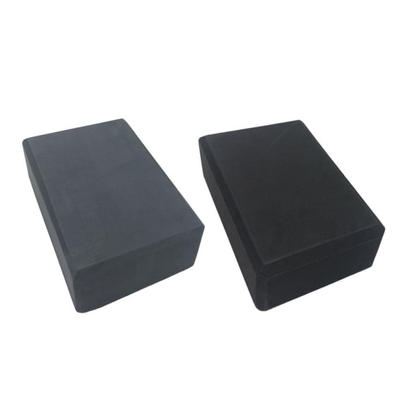 Yoga Brick Foam Blocks, 2PCS Yoga Blocks, EVA Foam Block Yoga Props Accessories for Pilates Stretching and Meditation Exercise Blocks Lightweight Yoga Essentials - Black+Gray