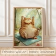 thumbnail image 1 of Yoga Cat Art Poster: Animal Poster, Size 24x36 UNFFRAMED F03.1.7l1550, 1 of 3