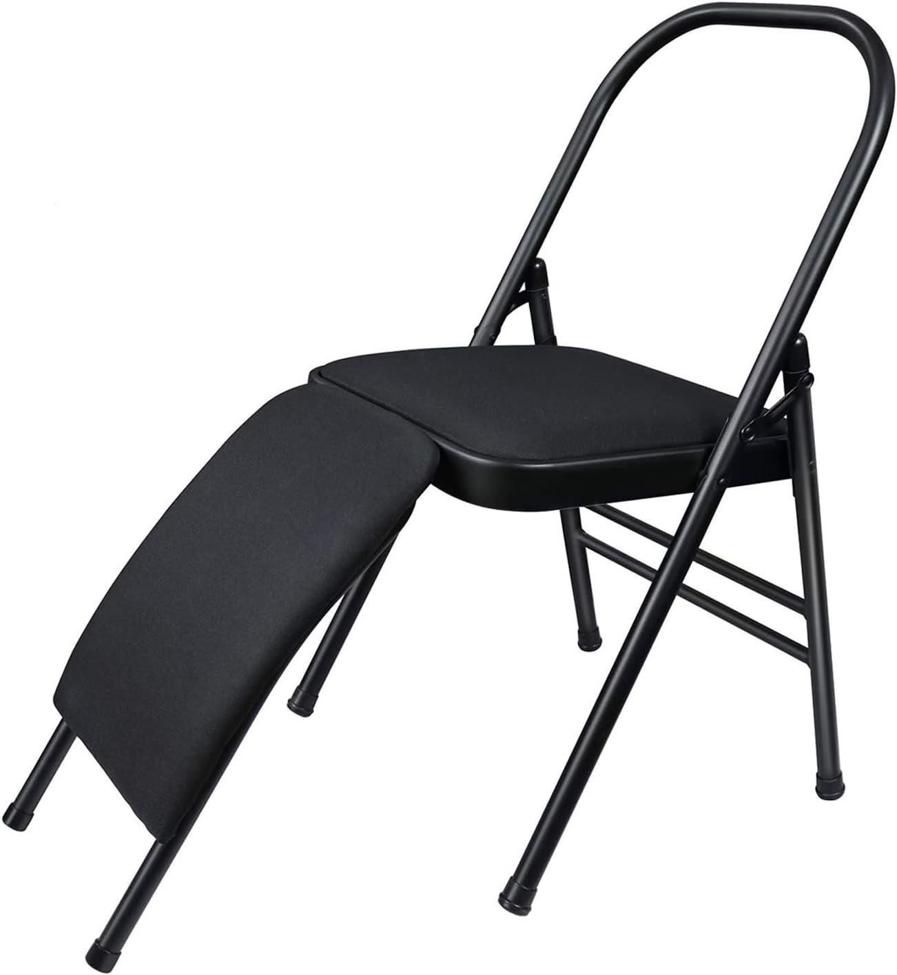 Yoga Chair, Yoga Auxiliary Chair with Lumbar Back Support, Relieve Back ...