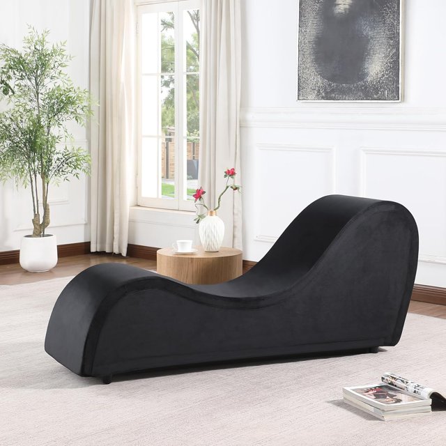 Yoga Chaise Lounge Chair Ergonomic Design for Adults, Padded Sponge with Washable, Yoga Chair