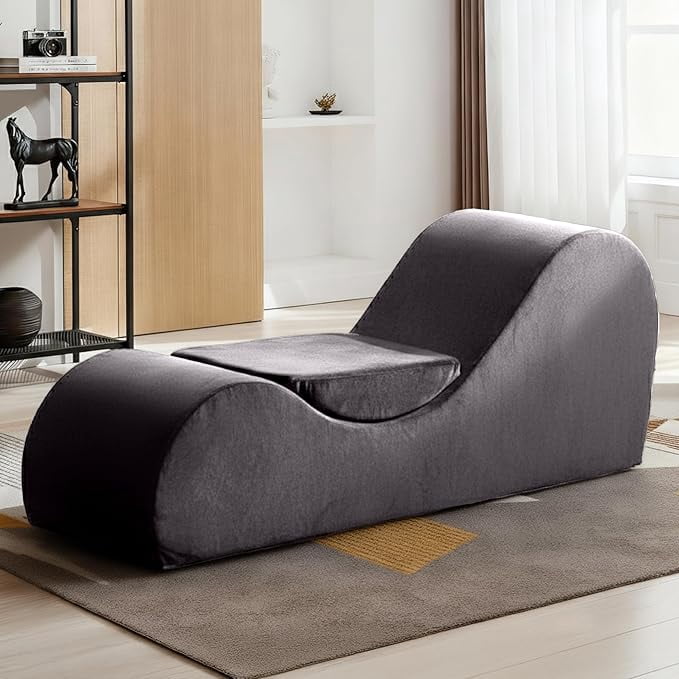 Yoga Chaise Lounge Chair for Stretching, Relaxation & Exercise