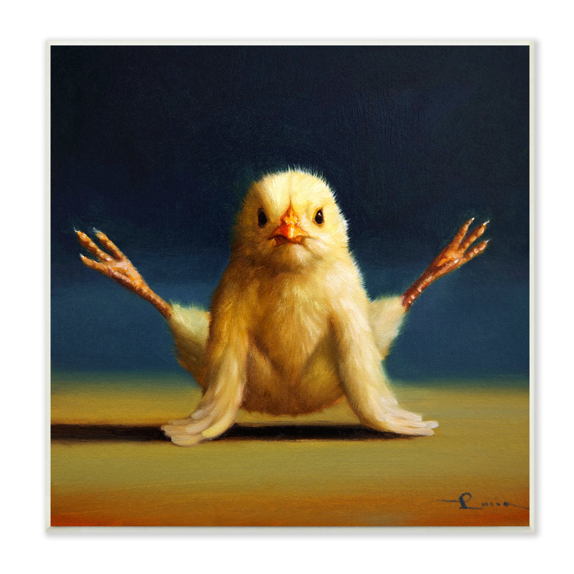 Yoga Chicks Firefly Pose Funny Farm Animal Painting Animals & Insects Painting Unframed Art Print Wall Art