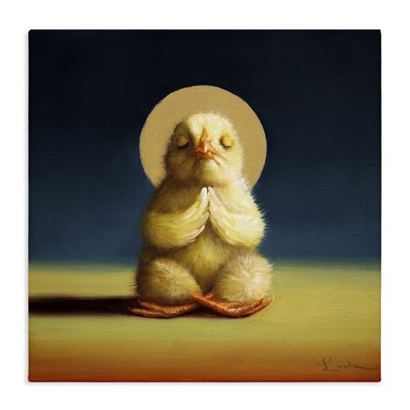 Stupell Industries Bohemian Meditating Yoga Chick Canvas Art, 17 x 17, by Lucia Heffernan