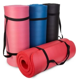 Exercise Yoga Mat Extra Thick Large With Carrying Strip And Bag