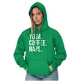 thumbnail image 1 of Yoga Coffee Naps Meditation Fitness Hoodie Sweatshirt Women Brisco Brands X, 1 of 6
