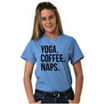 thumbnail image 1 of Yoga Coffee Naps Meditation Fitness Women's Plus Size Graphic Tee Brisco Brands 3X, 1 of 5