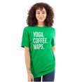 thumbnail image 1 of Yoga Coffee Naps Meditation Fitness Women's Graphic T Shirt Tees Brisco Brands M, 1 of 6