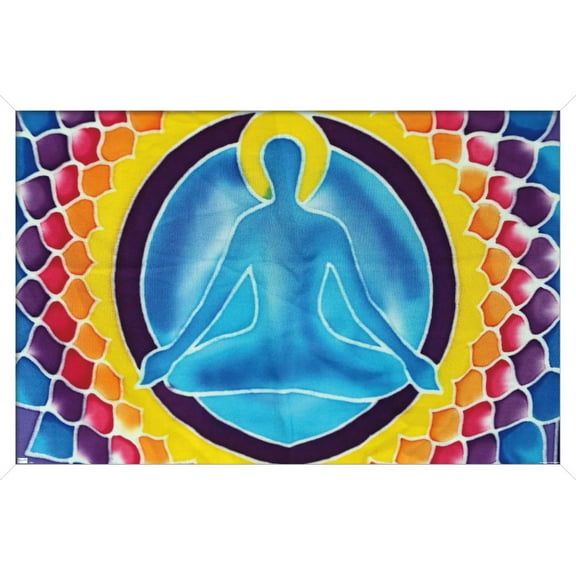 Yoga - Colorful Wall Poster, 14.725" x 22.375", Framed